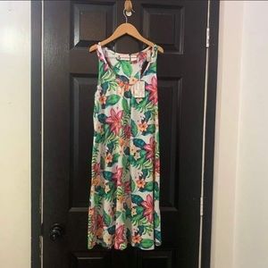 Pajama White All Over Floral Sleep Dress